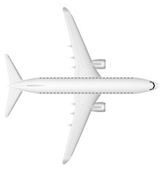 Passenger plane is landing old poster Royalty Free Vector