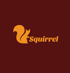 Squirrel shield gray logo emblem Royalty Free Vector Image