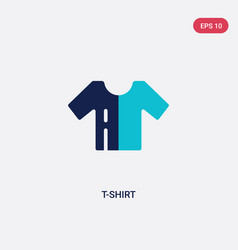 Two color t shirt icon from clothes concept Vector Image