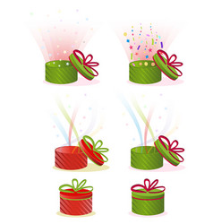Opened gift box Royalty Free Vector Image - VectorStock