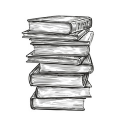 Stack books Royalty Free Vector Image - VectorStock