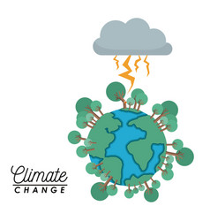 Effects climate change Royalty Free Vector Image