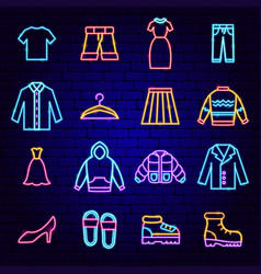 Jacket neon label Royalty Free Vector Image - VectorStock