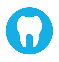 Dental caries icon tooth hole damaged tooth Vector Image