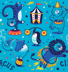 Circus seamless pattern Royalty Free Vector Image