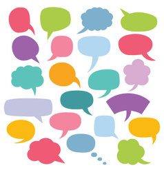 colorful speech bubble frames