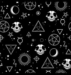 Abstract seamless pattern with sketches and notes Vector Image