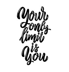 You only live once hand drawn motivation Vector Image