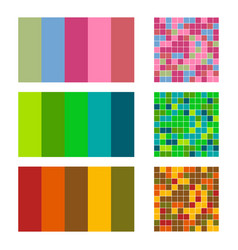 Color palette set background harmony color combos Vector Image