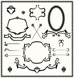Calligraphic design elements Royalty Free Vector Image