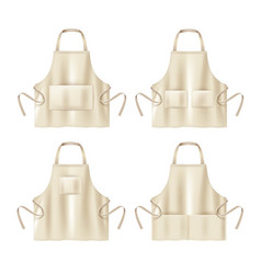 Aprons different isolated icons Royalty Free Vector Image
