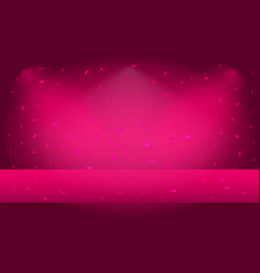 Empty abstract mock up 3d stage studio background Vector Image