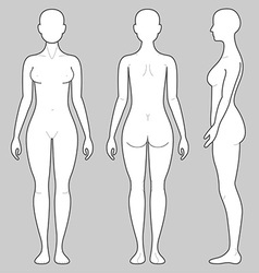 Female Body Vector Images Over 53 000 Female Body From Three Angles Vector