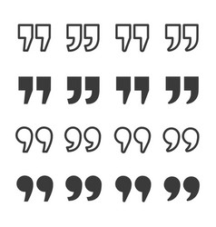 Quotes on a white background Royalty Free Vector Image