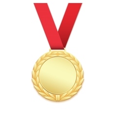 Silver medal isolated on white background Vector Image