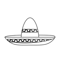 Mexican hat style design Royalty Free Vector Image