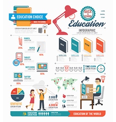 Infographic Education Template Design Concept Vector Image