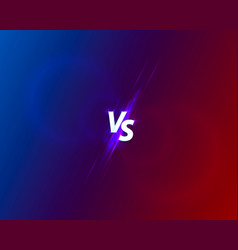 Versus game cover banner sport vs team concept Vector Image