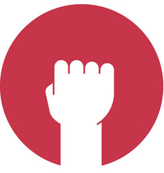 Raised fist set Royalty Free Vector Image - VectorStock