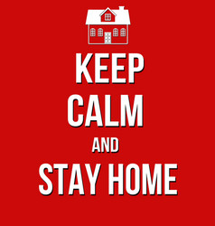 Stay home safe and positive banner design Vector Image