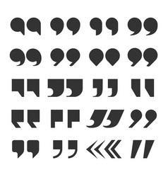 Quotation marks Royalty Free Vector Image - VectorStock