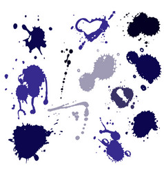 Blood splat splash spot ink stain blot patch Vector Image