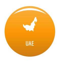 uae map in black simple vector image