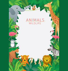 Safari animal cartoon Royalty Free Vector Image