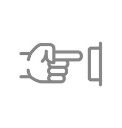 Power button click color icon Royalty Free Vector Image