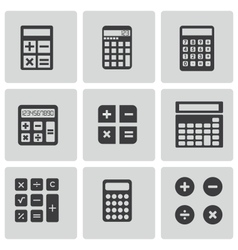 Tools Calculator icons set Royalty Free Vector Image
