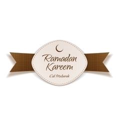 Ramadan kareem eid mubarak realistic banner vector