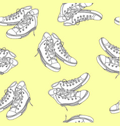 Sneakers seamless pattern Royalty Free Vector Image