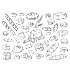 Bread icons set Royalty Free Vector Image - VectorStock