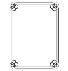 Art Deco Black Ornamental Decorative Frame Vector Image