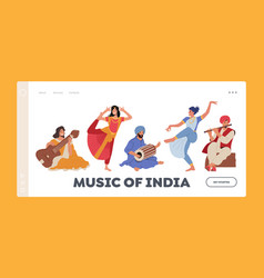 Indian wedding symbol music instrument player Vector Image