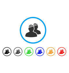 Patients rounded icon Royalty Free Vector Image
