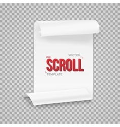 Folded White Paper Sheet Template Royalty Free Vector Image