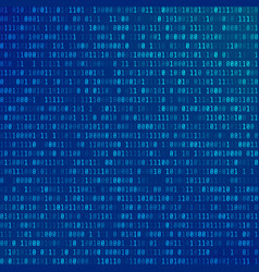Blue binary computer code background Royalty Free Vector