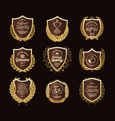 Premium quality labels best choice Royalty Free Vector Image