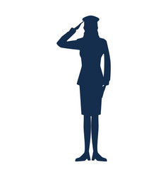 Female Soldier Silhouette Vector Images (86)