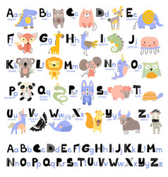 Letter l funny alphabet for children Royalty Free Vector