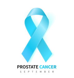 Blue ribbon - prostate cancer awareness Royalty Free Vector