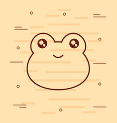 Cute frog icon Royalty Free Vector Image - VectorStock