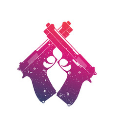 Crossed Guns Vector Images Over 6 700