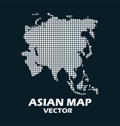 Asian map Royalty Free Vector Image - VectorStock