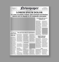 Newspaper Article Template Vector Images Over 5 700