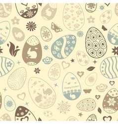 Seamless pattern of easter eggs Royalty Free Vector Image