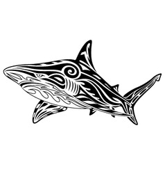 Manta ray tribal tattoo Royalty Free Vector Image