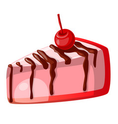 Icon decorative cake with Royalty Free Vector Image