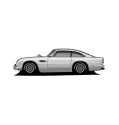 Classic car side view Royalty Free Vector Image